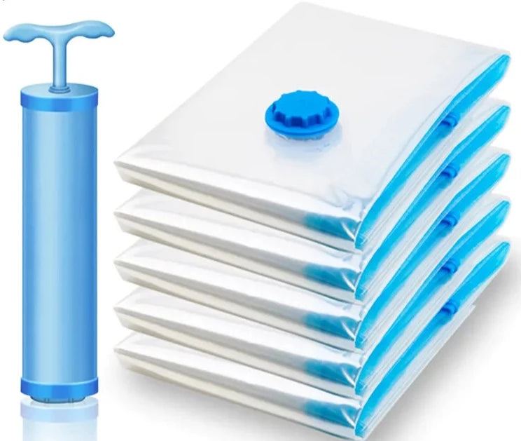 Bolsa de vacío, bolsa de almacenamiento, organizador para el hogar, borde transparente, organizador de ropa plegable, sello, bolsa de ahorro de viaje comprimida