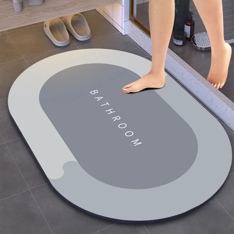 Alfombra de baño antideslizante súper absorbente, alfombra de baño de secado rápido, alfombra para ducha, alfombrillas para puerta de entrada de cocina, alfombrilla para el suelo del hogar