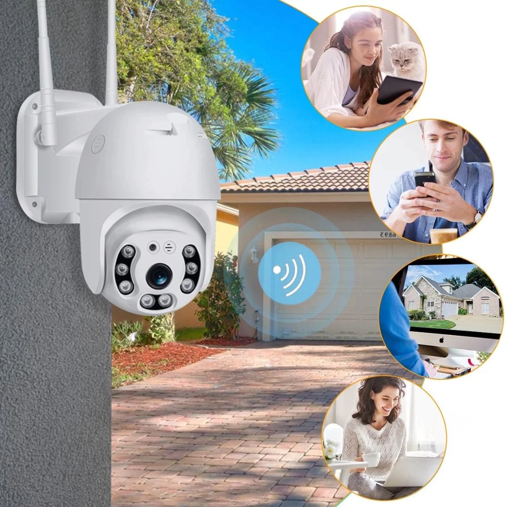 Cámara Seguridad 360°, para Interiores y Exteriores