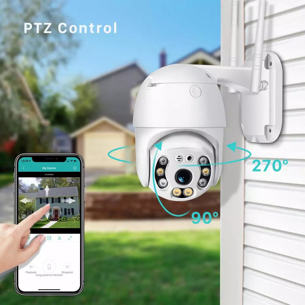 Cámara Seguridad 360°, para Interiores y Exteriores