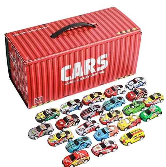 SET DE 48 CARRITOS METÁLICOS EN CONTENEDOR EXHIBIDOR