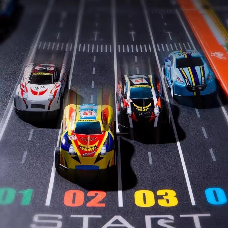 SET DE 48 CARRITOS METÁLICOS EN CONTENEDOR EXHIBIDOR