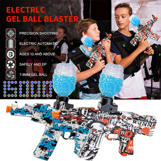 Pistola de chorro de Gel eléctrica AK47, pistola de juguete, pistola de Bola De Agua automática con 15000 hidrogel, pistolas de juego de tiro al aire libre para regalo de niños