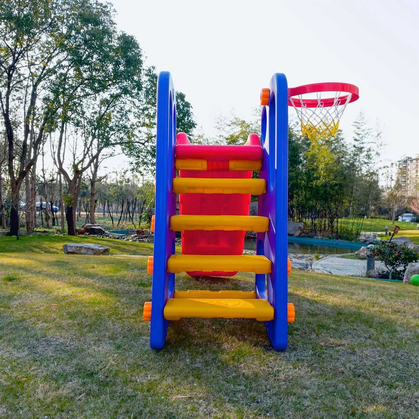 Resbaladera y Aro 2en1